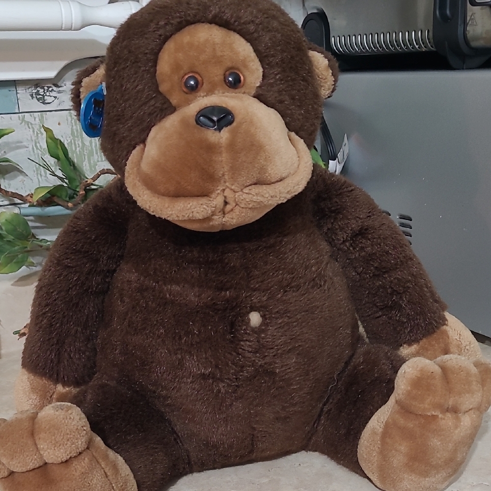 🐒 Vintage Dakin Monkey Plush Stuffed Animal 1985 Korea